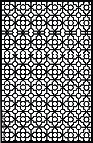 Graceful seamless geometric design with intricate arabesque details, flawless for contemporary and traditional ornamental backgrounds.