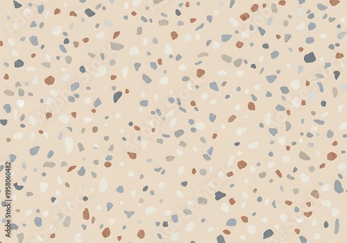 Terrazzo pattern background beige speckled texture