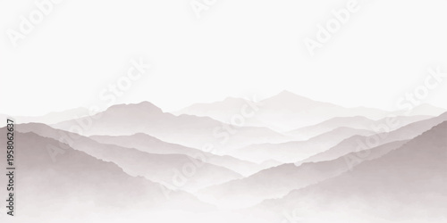 A textured abstract winter landscape of crumpled white paper forming cold snow covered mountains and glaciers against a blue sky