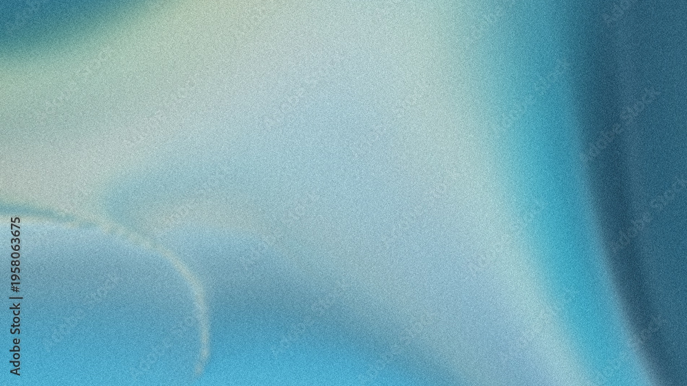 Fototapeta premium Abstract background with soft gradient transitions and grainy texture in shades of blue and teal