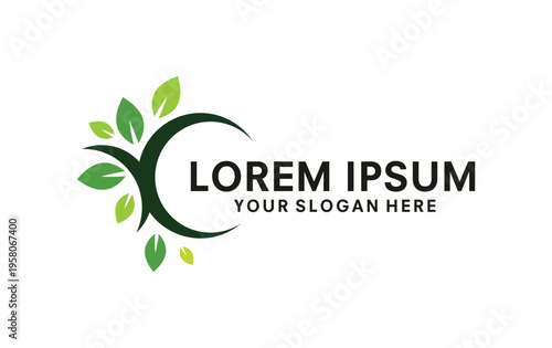 leaf logo design template vector illustration