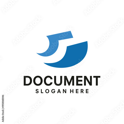 document logo design template vector illustration