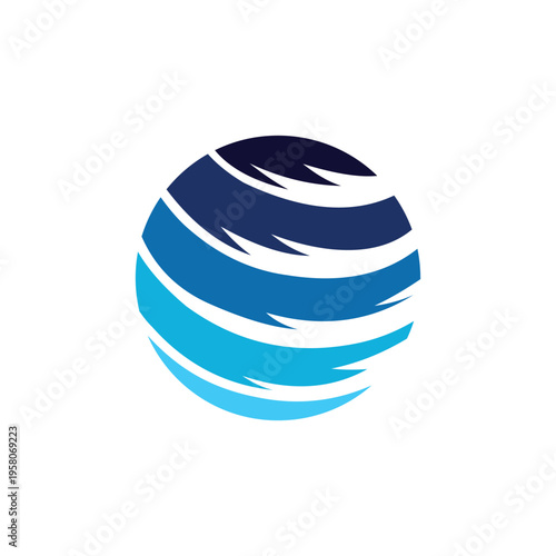 globe logo design template illustration vector