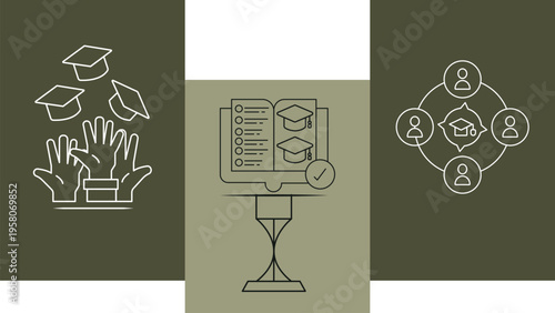 College university campus architecture with academic building representing higher education themeCollege university campus architecture with academic building representing higher education theme