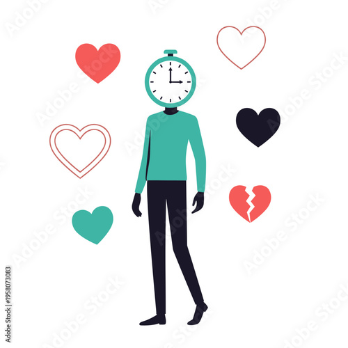 Love and Emotion Concept with Heart Symbols