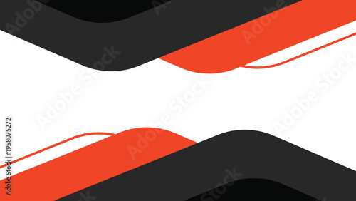 Orange and black abstract background with bold flowing wave shapes and professional modern style