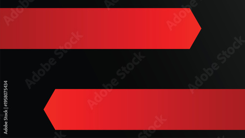 Modern Dark Abstract Background with Red Geometric Arrow Shapes and Professional Minimalist Vector Design