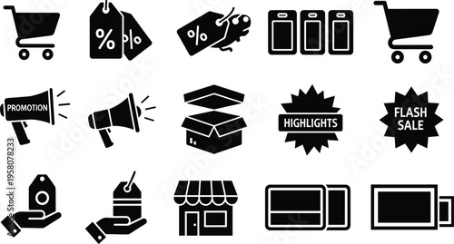Strategic Management and Brand Identity Line Icon Set featuring Corporate Ideation, Team Collaboration, and Business Hierarchy Symbols