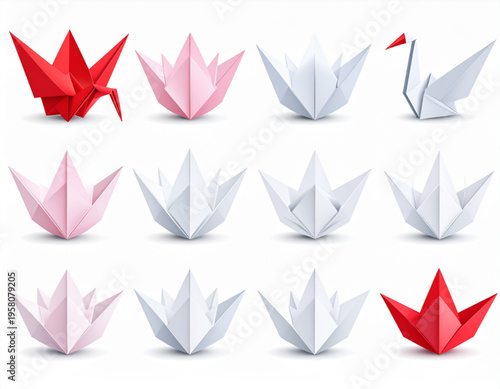 Origami Lotus Fold Sequence