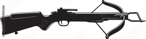 Vector crossbow silhouette icon