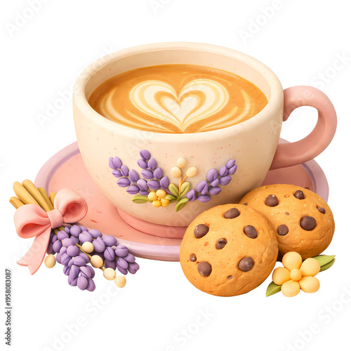cup of tea and cookies