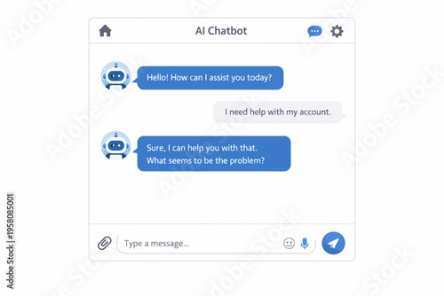 Ai chatbot conversation: user requests assistance with account issues