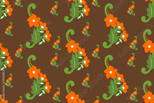 Geometric Ethnic Pattern Design Background or Wallpaper.