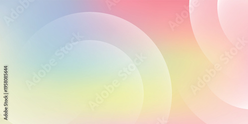 Modern elegant backdrop featuring smooth rainbow gradients and overlapping curved planes eps10