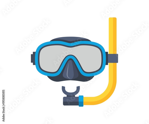 Snorkeling mask and tube scuba diving swimming