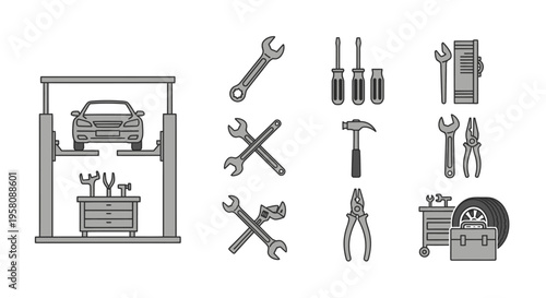 Collection of various hand tools.