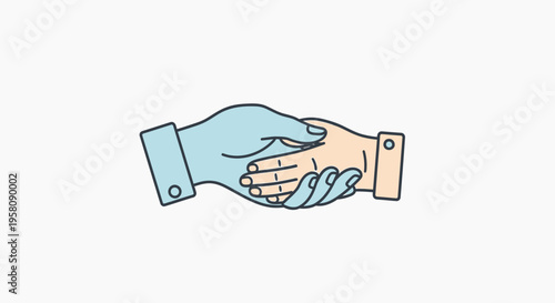 Two hands shaking in agreement.