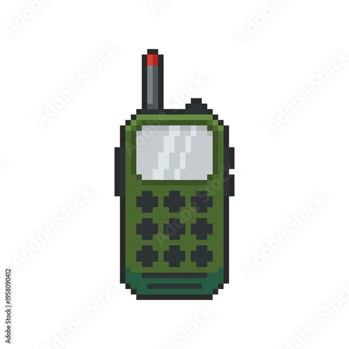 Pixel art Walkie Talkie game asset design