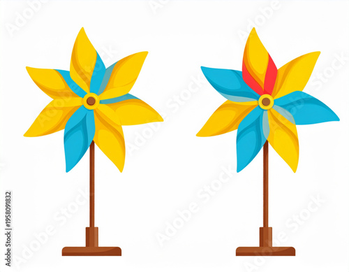 Kinetic Daisy Pinwheel Spin