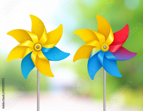 Kinetic Daisy Pinwheel Spin