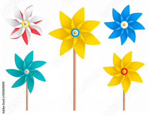 Kinetic Daisy Pinwheel Spin