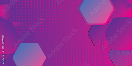 Gradient hexagonal background vector design in eps 10