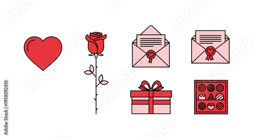 Valentines Day Gift Box Heart.