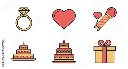 Wedding Engagement Ring Cake Gift Box.