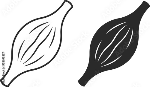 An illustration shows a pair of bulbs with lines on them side by side.