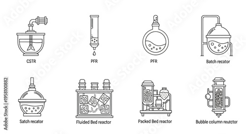 Industrial chemical reactors and equipment.