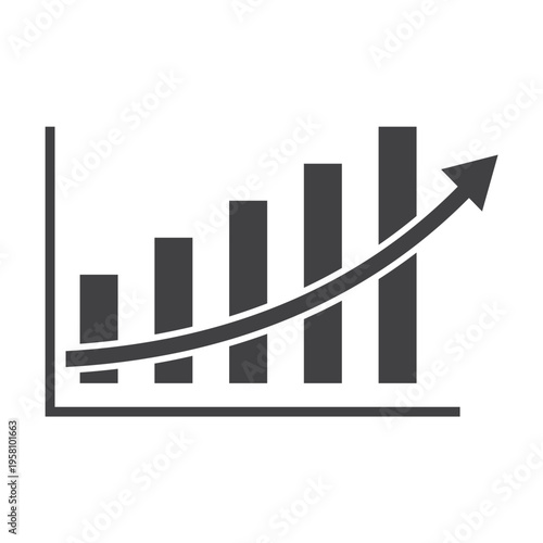 dollar development chart vector icon