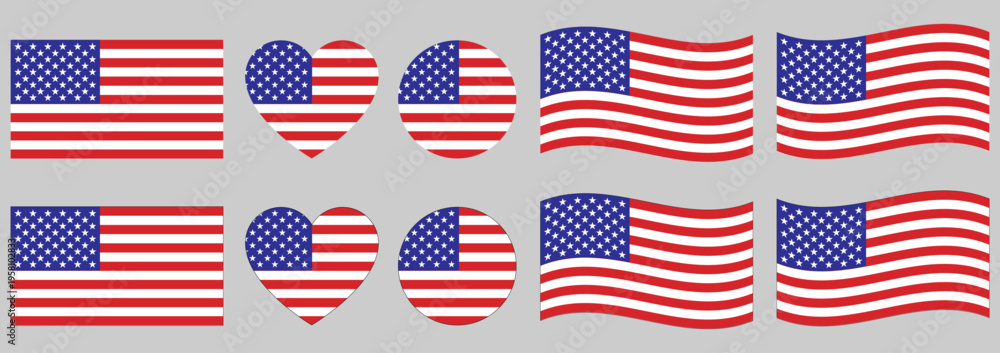 Fototapeta premium flag of the United States of America. USA national Flag.