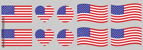 flag of the United States of America. USA national Flag.