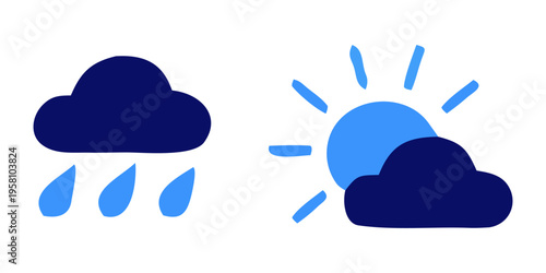 Cloud computing concept with a blue glossy cloud icon connected to network and data technology elements.