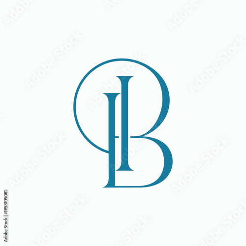 Minimal IB BI Monogram Logo Design, Elegant Initial Letter Logo, Modern Lettermark Branding Template