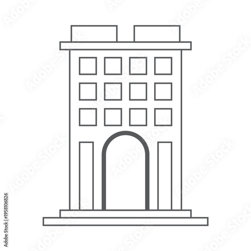 office building icon vector illustration