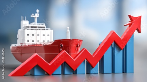 Shipping industry growth trends global market infographic business environment analytical viewpoint economic development insights