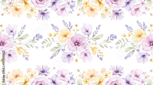 Fresh spring blossoms outlining a luminous background for celebration cards