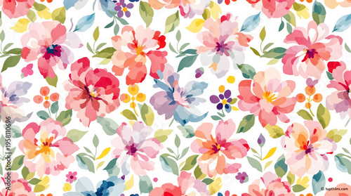 Elegant pastel florals highlighting a clean background for stylish stationery