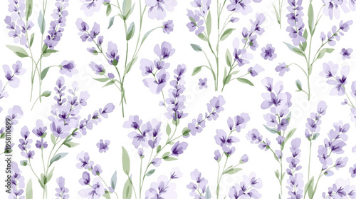 Soft watercolor meadow blooms forming a graceful frame for invitations