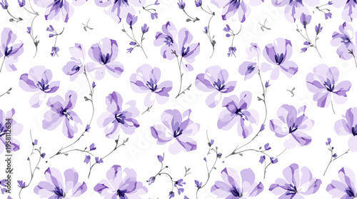 A charming arrangement of pastel flowers surrounding an empty center, creating a balanced and aesthetically pleasing border