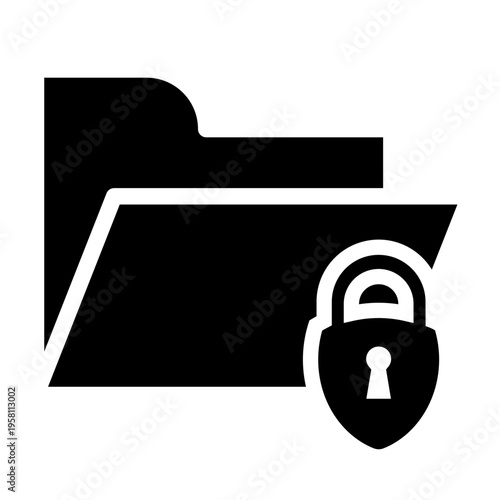 Folder vector icon. Database Illustration sign. File storage symbol. jacket logo. Design for web and app.