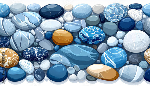 Riverbed Pebble Mosaic