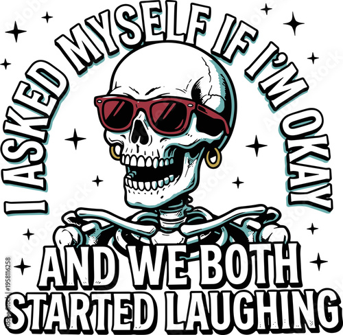 i asked myself if am okay and we both started laughing svg