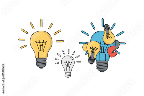 Remote team engagement virtual coworkers connecting through chat bubbles video calls and shared ideas illustrated as friendly collaboration icons, flat vector