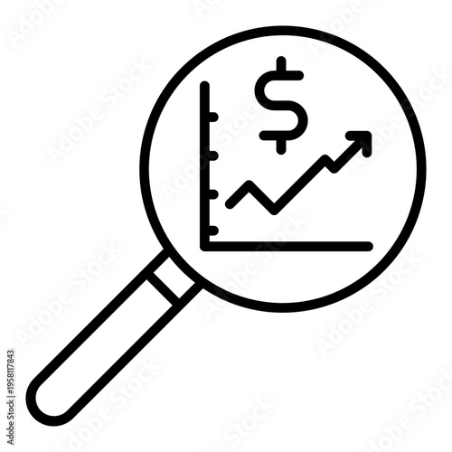 Increase sale icon vector. Income growth Illustration sign. Business growth symbol or logo.