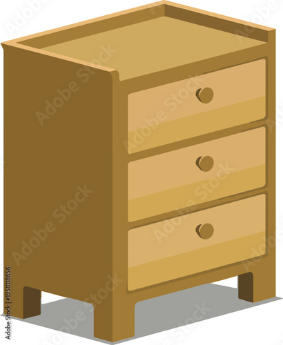 wooden chest of drawers