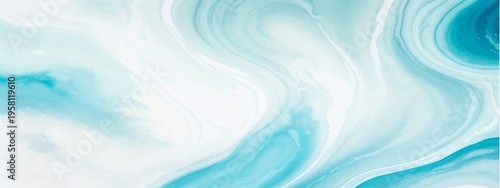 Vector Ethereal blue marbling swirl abstract background design with smooth flowing fluid elegance for contemporary design and evokes serenity 