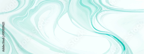 Vector Gentle swirling turquoise paints a canvas with dreamy shapes and forms to feel creative and evoke fluid movement with unique aesthetic sense of design and soft color creates mesmerizing beauty