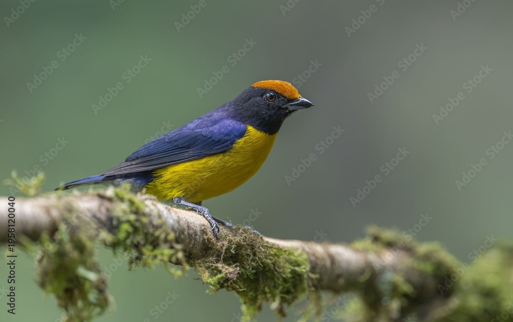 Obraz premium Tawny Capped Euphonia in the Cloud Forest!